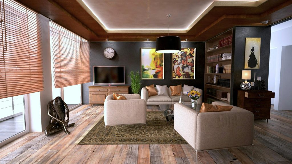 Salon intérieur de la maison de ville